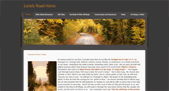 Desktop Screenshot of lonelyroadhome.com